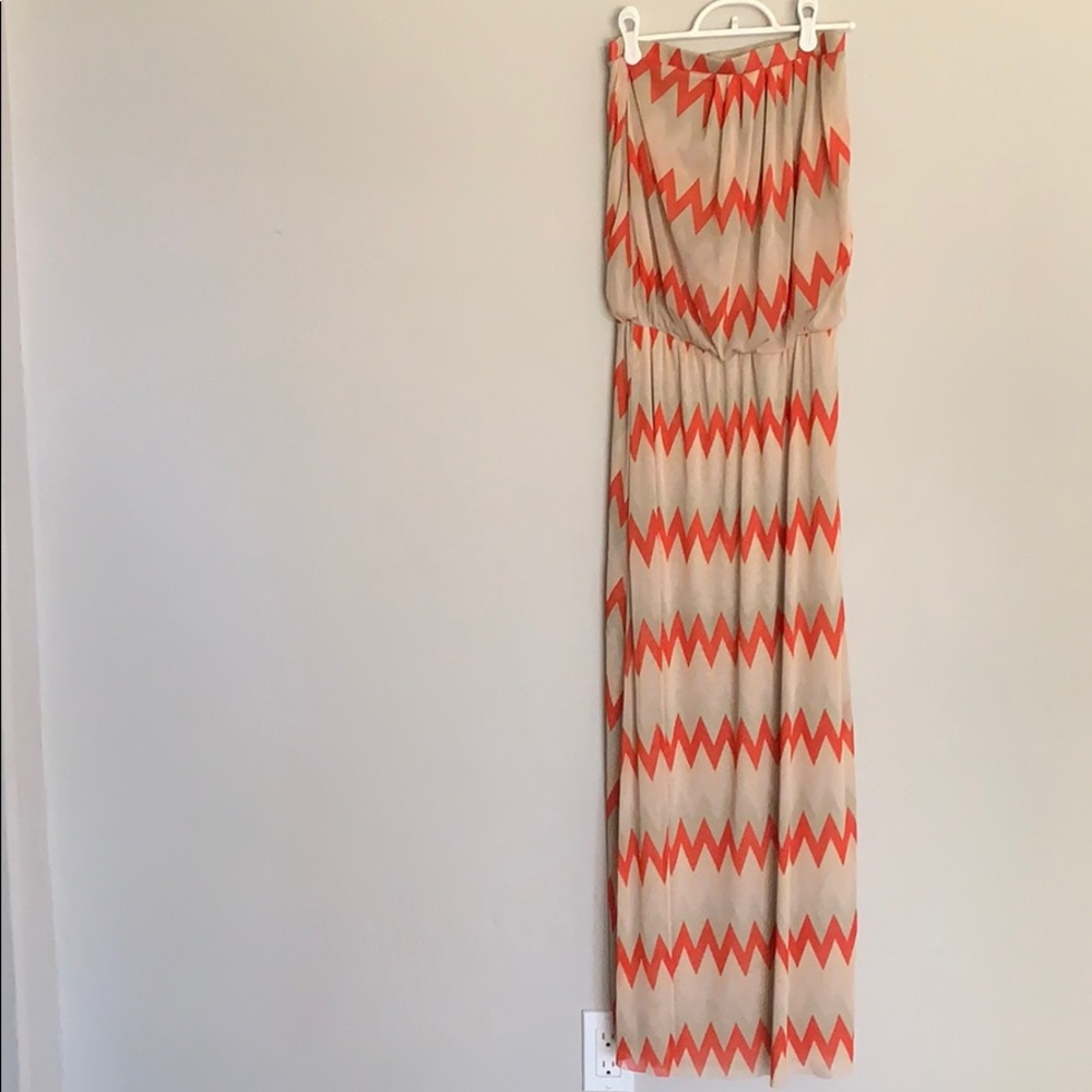 Chevron long dress